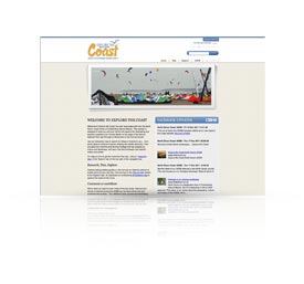 website for Explore the Coast